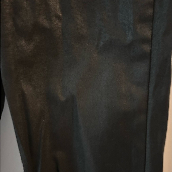Zara black laquered skinny pants size 02 - Picture 2 of 3